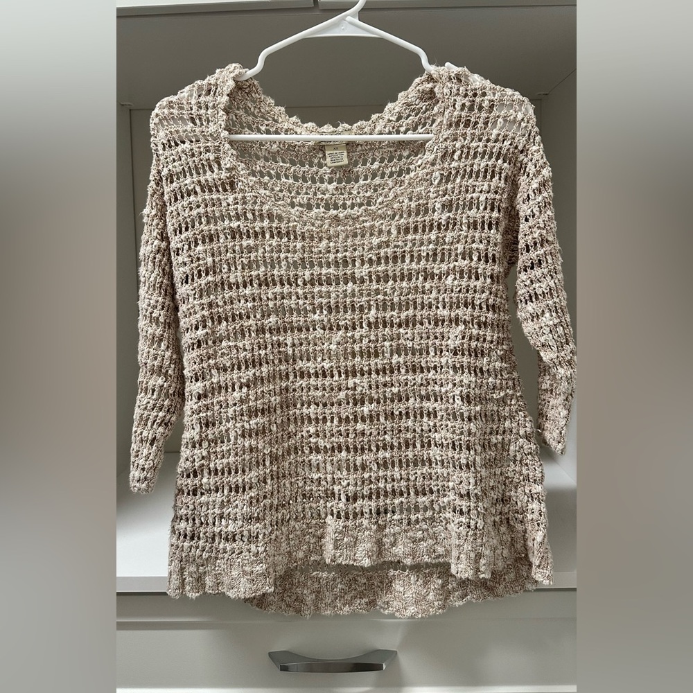 Lucky Brand Cream Knit Top